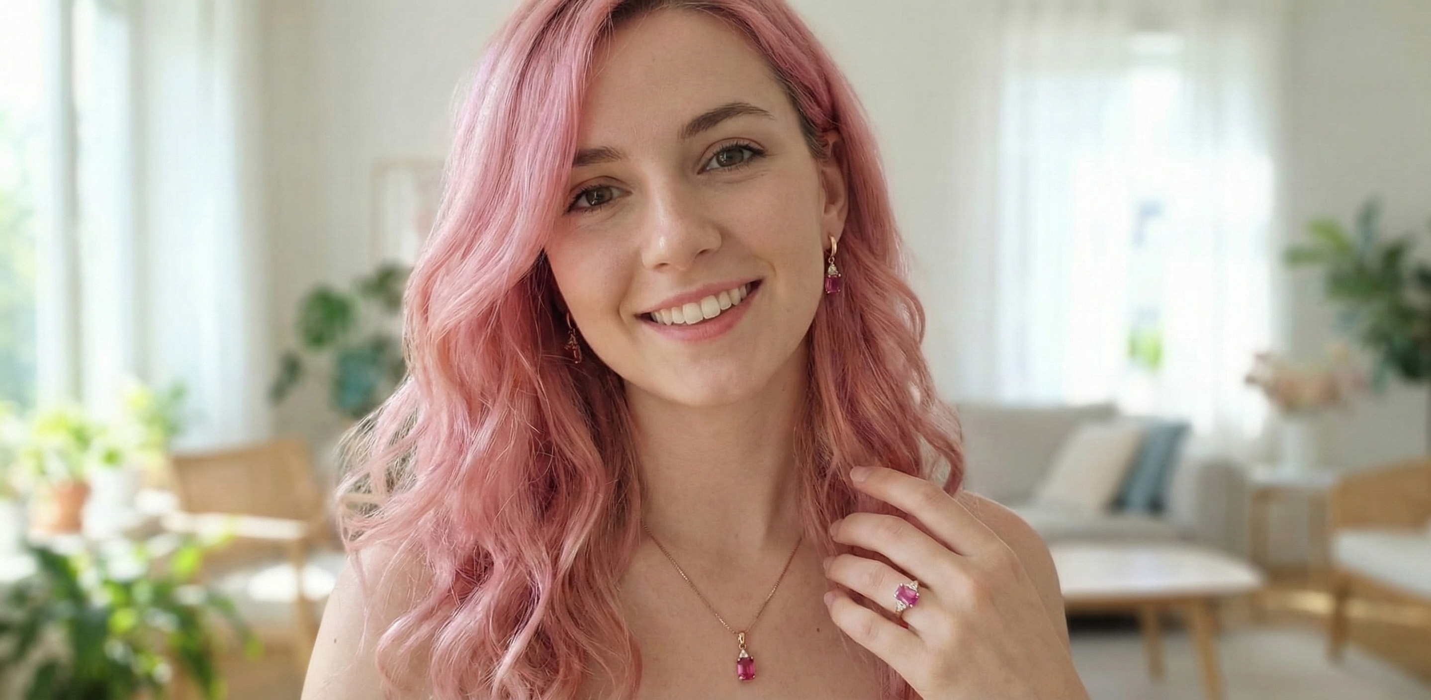 Srebrna biżuteria luksusowa - pierścionek z moissanitem o szlifie brylantowym