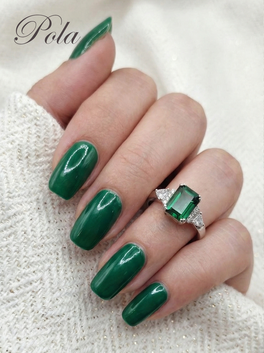 Pierścionek ze szmaragdem - etyczny luksus kolekcja Celestia